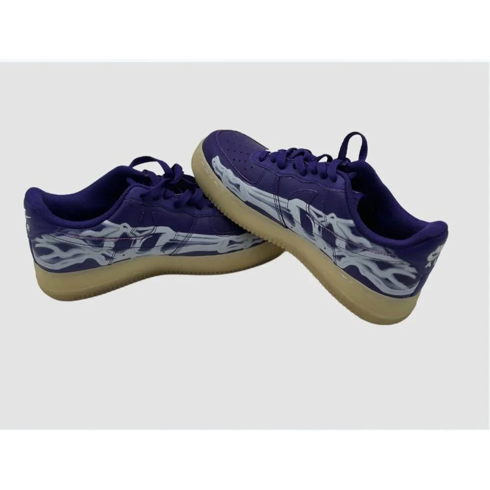 Nike Shoes Air Force 1 Low '07 QS Purple Skeleton Size 9 CU8067-500